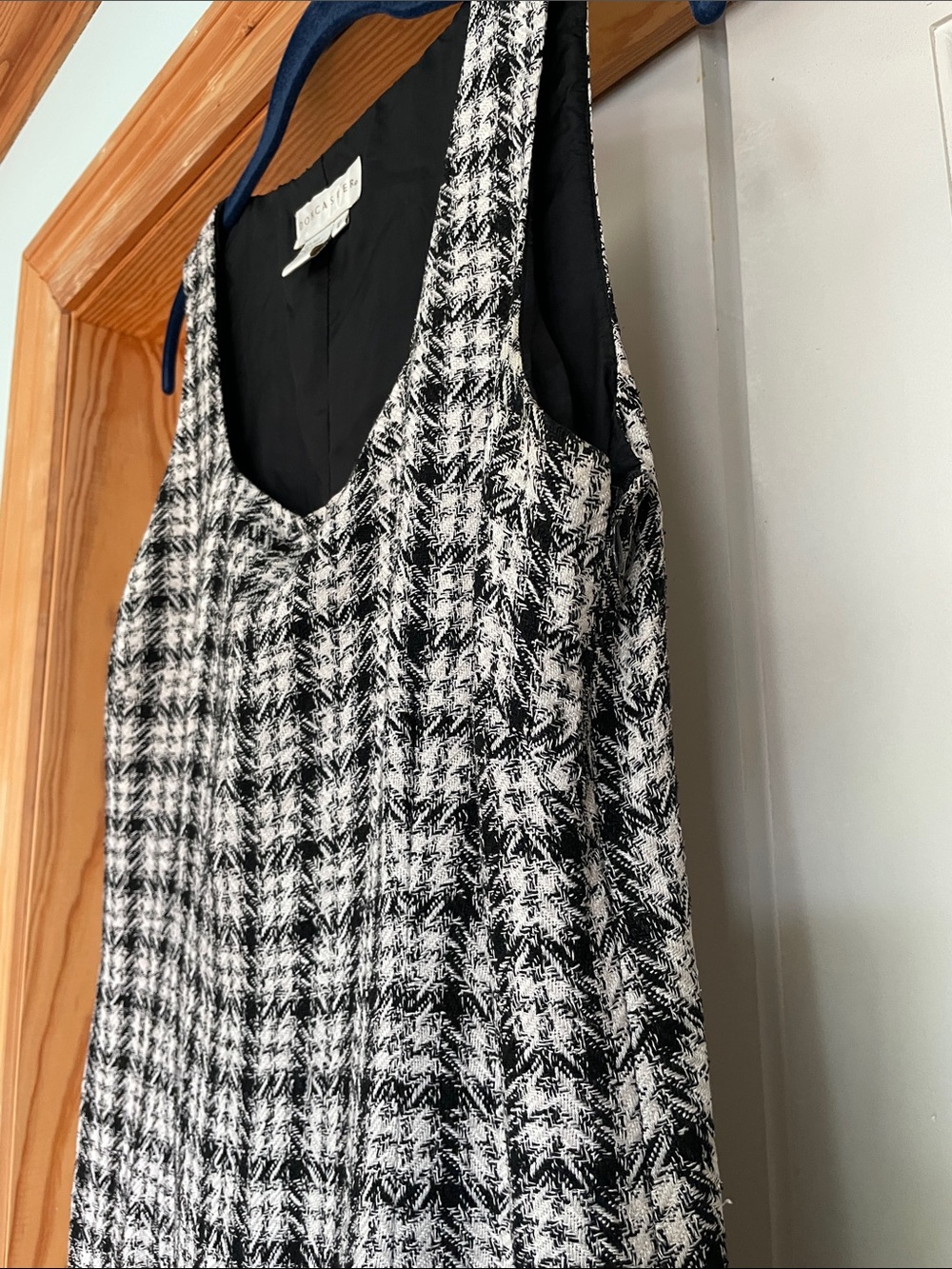 Doncaster Vintage Black & White Houndstooth Dress Jacket Suit - Picture 13 of 15